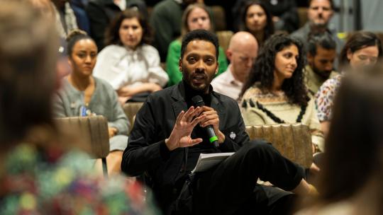 Designing a City for all Londoners event.  A sector facing event of 120 people, the event will consist of 3x panel - discussions with audience engagement.  Key note speaker and spoken word/drama performance.
